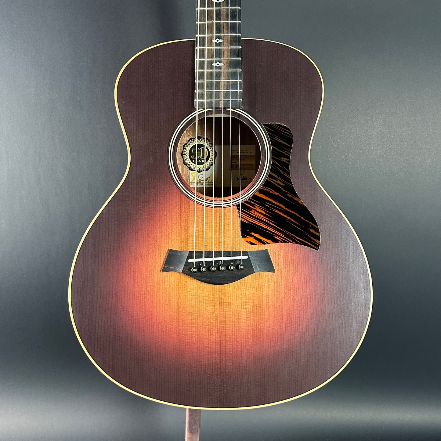 Front of Used Taylor 50th Anniversary GS Mini-e Sunburst LTD.