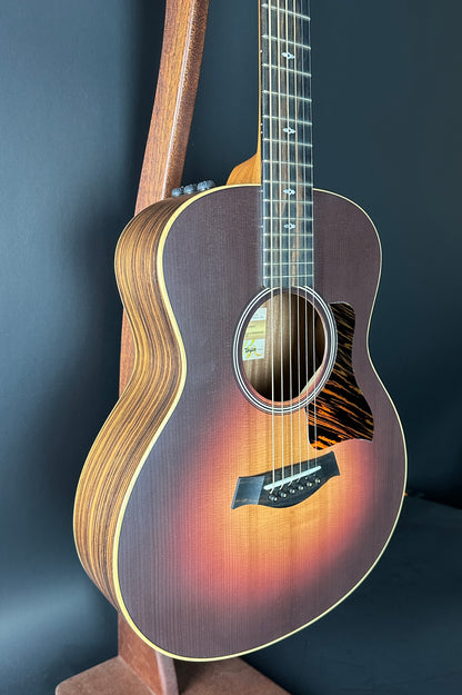 Front angle of Used Taylor 50th Anniversary GS Mini-e Sunburst LTD.