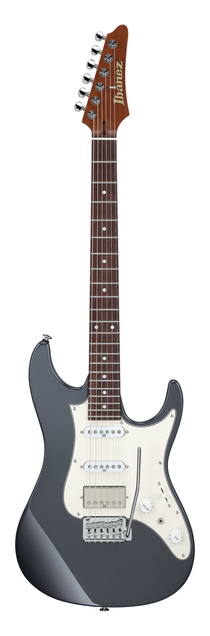 Full frontal of Ibanez AZ2204NW Prestige Gray Metallic.