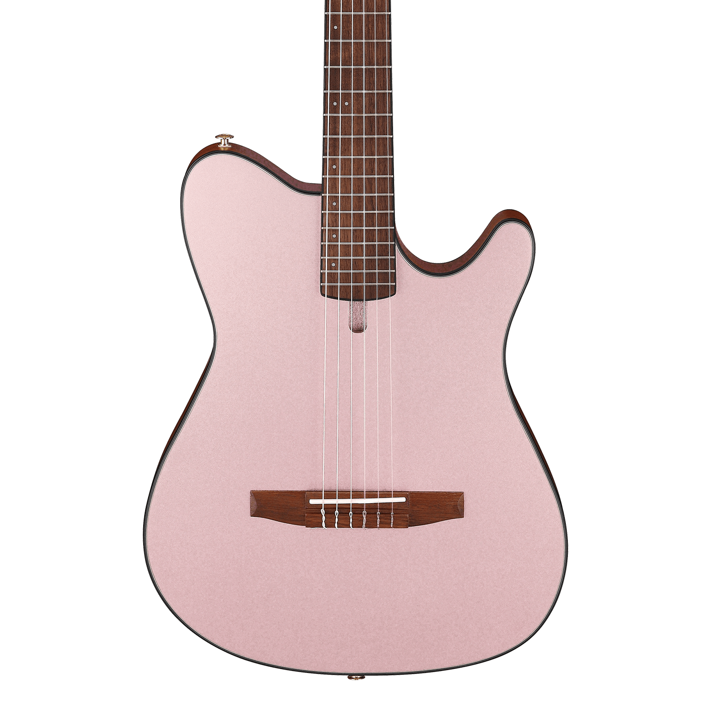 Front of Ibanez FRH10N Rose Gold Metallic Flat.