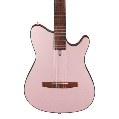 Front of Ibanez FRH10N Rose Gold Metallic Flat.