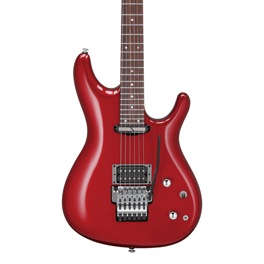 Front of Ibanez JS240PS Joe Satriani Signature Candy Apple.