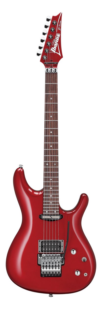 Full frontal of Ibanez JS240PS Joe Satriani Signature Candy Apple.