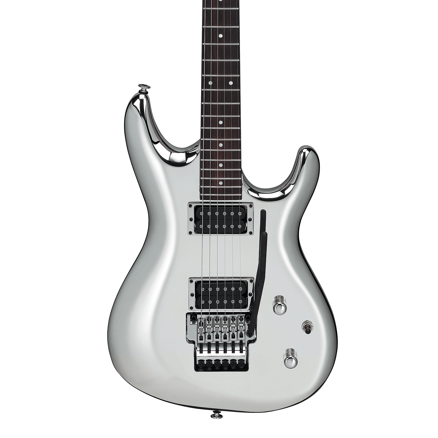 Front of Ibanez JS3CR Joe Satriani Signature Chrome Boy Limited Edition.