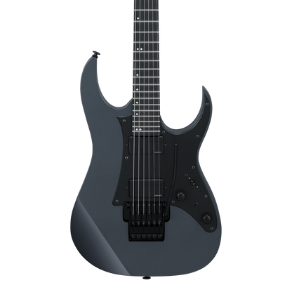 Front of Ibanez Prestige RGR5130 Gray Metallic.