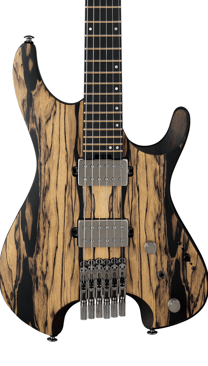 Front of Ibanez Q52 Standard Pale Moon Ebony Natural Flat.