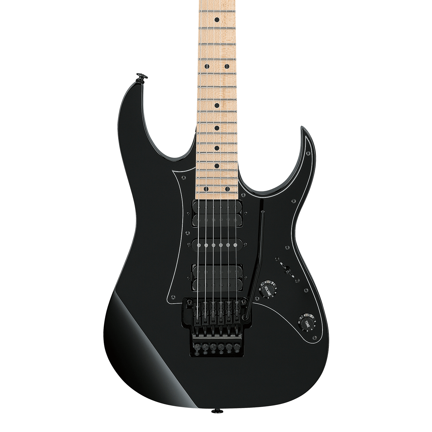 Front of Ibanez RG550 Genesis Collection Black.