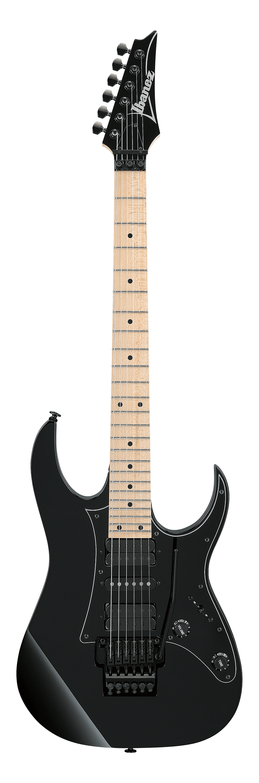 Full frontal of Ibanez RG550 Genesis Collection Black.