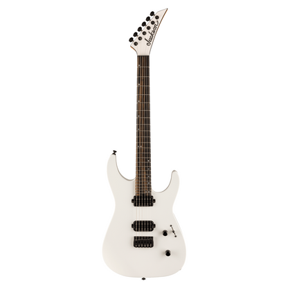 Full front shot of Jackson American Series Virtuoso HT Streaked Ebony Fingerboard Snow White w/softcase