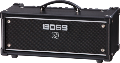 Front angle of Boss Katana Gen 3 100W Head Guitar Amp.