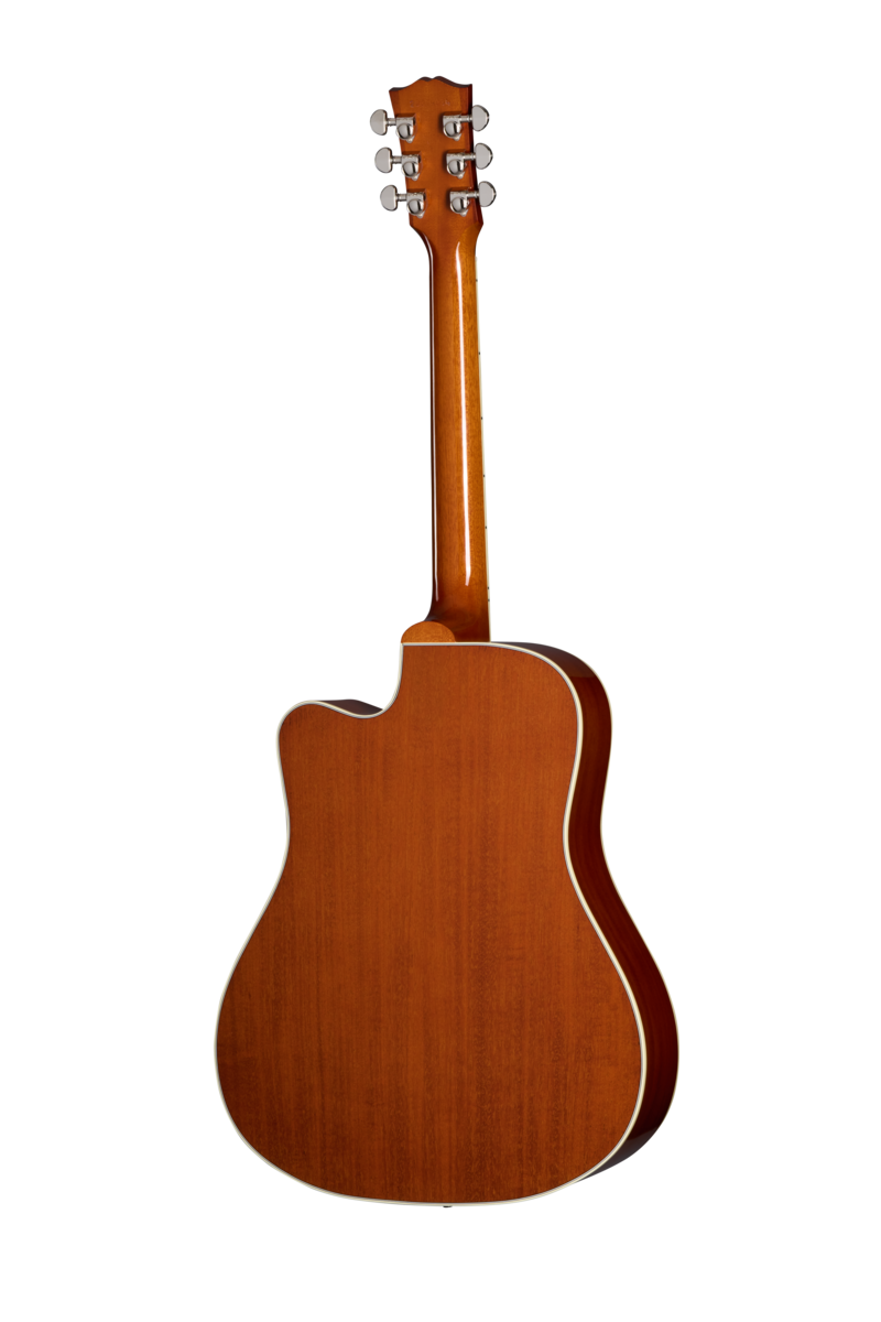 Back of Gibson Hummingbird Standard EC Heritage Cherry Sunburst.