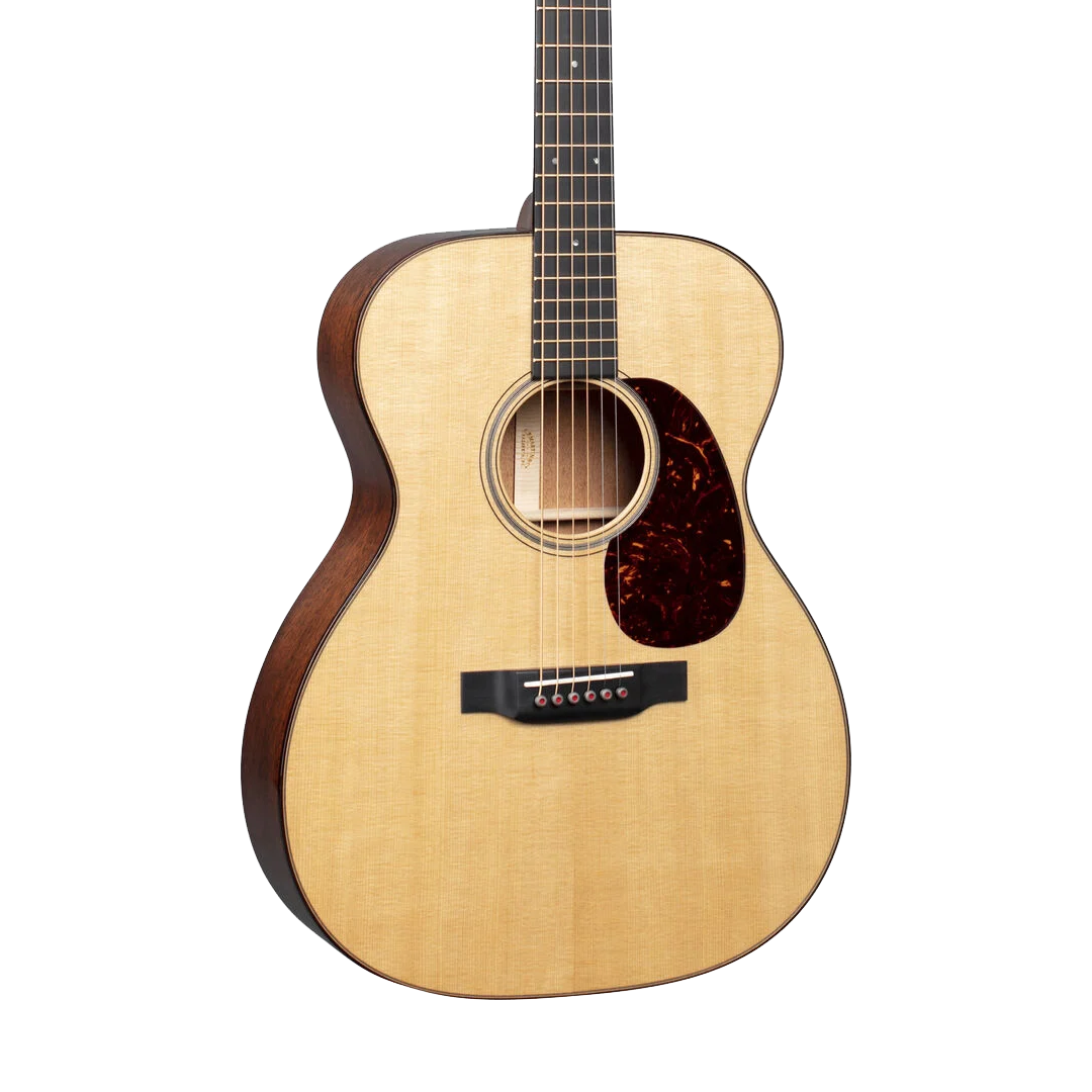 Front of Martin 000-18 Modern Deluxe Natural.