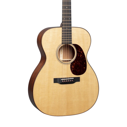 Front of Martin 000-18 Modern Deluxe Natural.