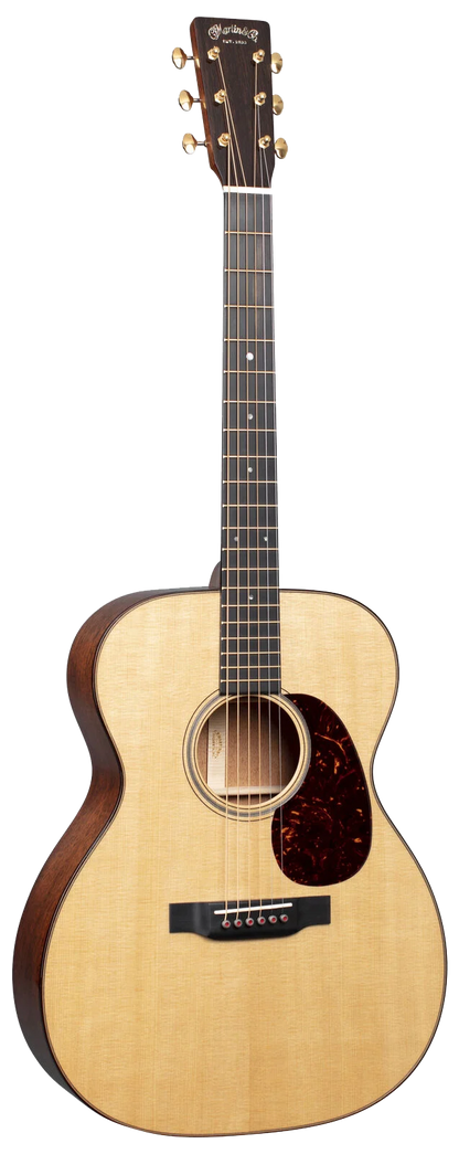 Full frontal of Martin 000-18 Modern Deluxe Natural.