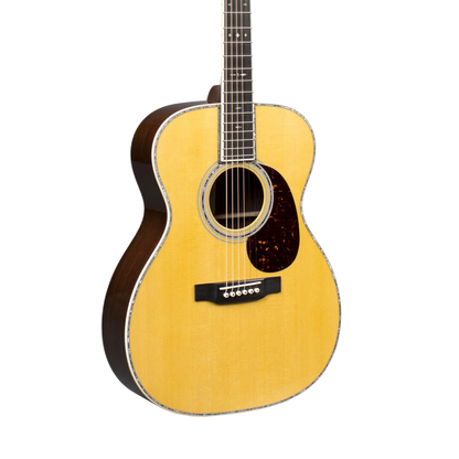 Front of Martin 000-42 Natural.