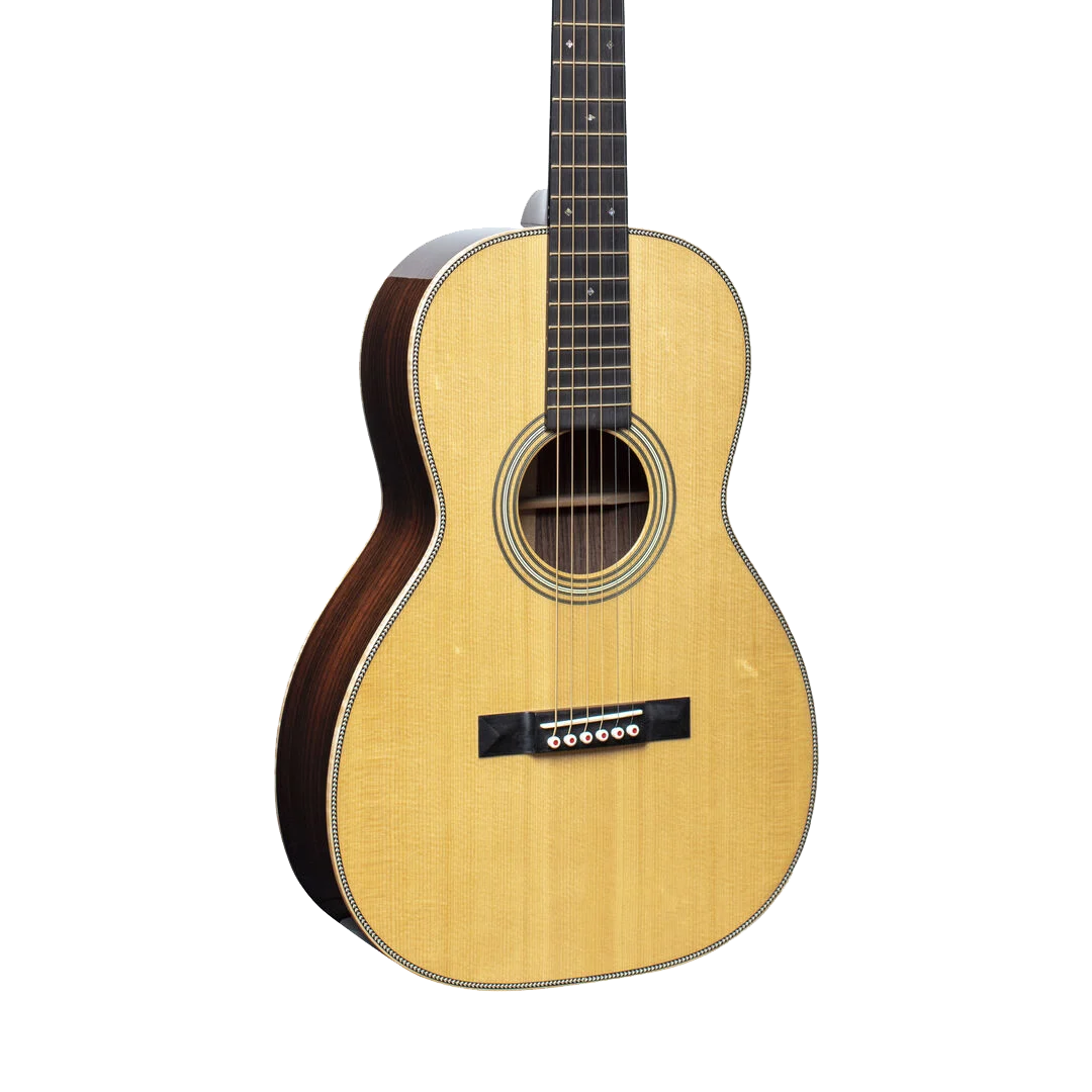 Front of Martin 0012-28 Modern Deluxe Natural.