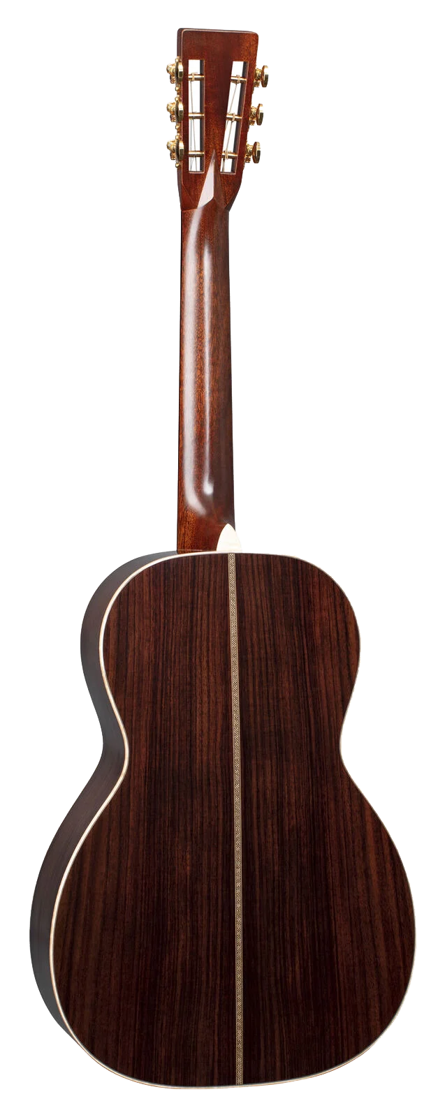 Back of Martin 012-28 Modern Deluxe Natural.