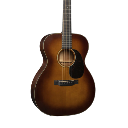 Front of Martin Custom Shop 000-18 Authentic 1937 Ambertone Stage 1 Aging.