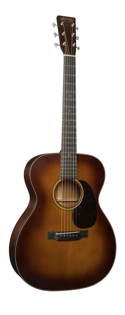 Full frontal of Martin Custom Shop 000-18 Authentic 1937 Ambertone Stage 1 Aging.