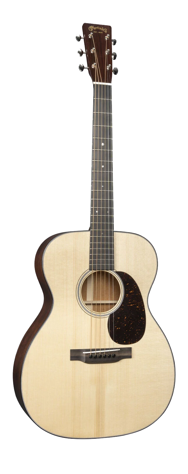 Full frontal of Martin Custom Shop 000-18 Authentic 1937 Natural.