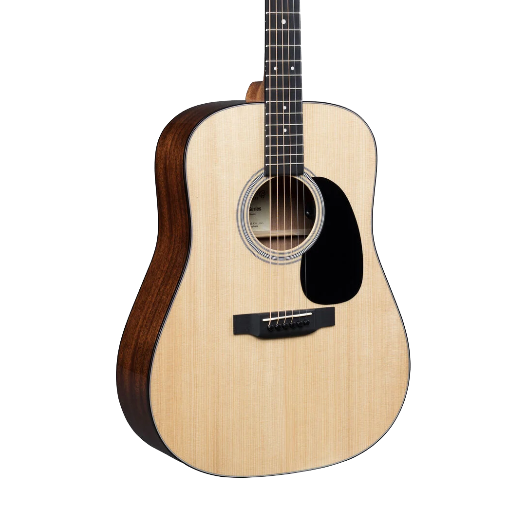 Front of Martin D-12E Natural.