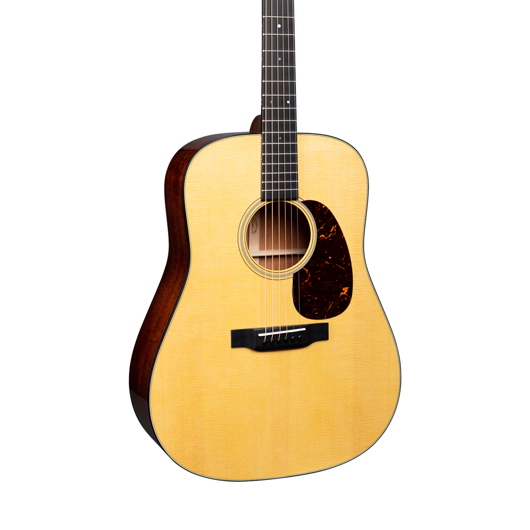 Front of Martin D-18 Natural.