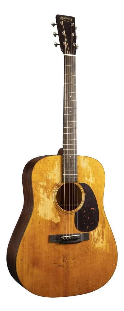 Full frontal of Martin D-18 Street Legend Custom Ink.