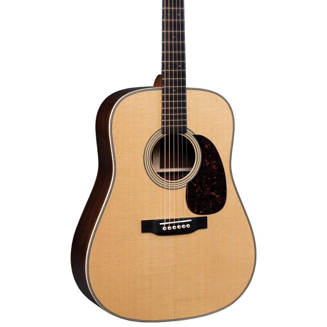 Front of Martin D-28E LRB Modern Deluxe w/LR Baggs.