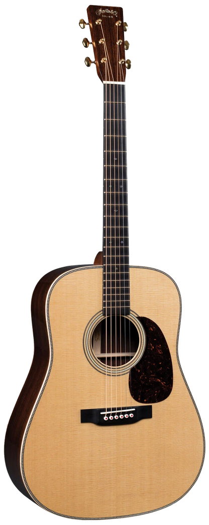 Full frontal of Martin D-28E LRB Modern Deluxe w/LR Baggs.