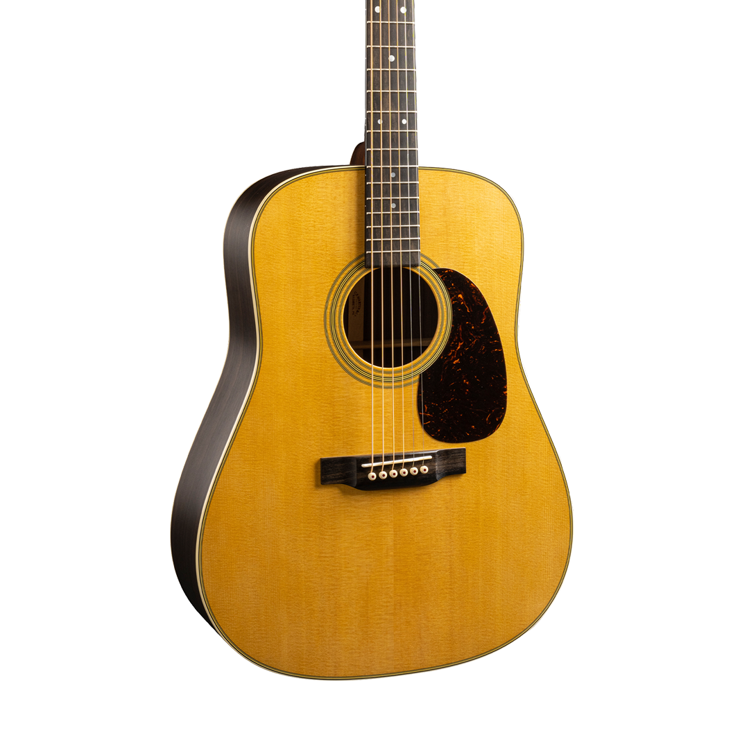 Front of Martin D-28 Satin.