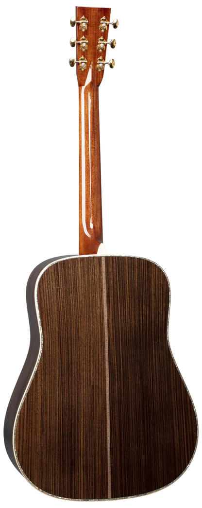 Back of Martin D-45 Modern Deluxe Natural.