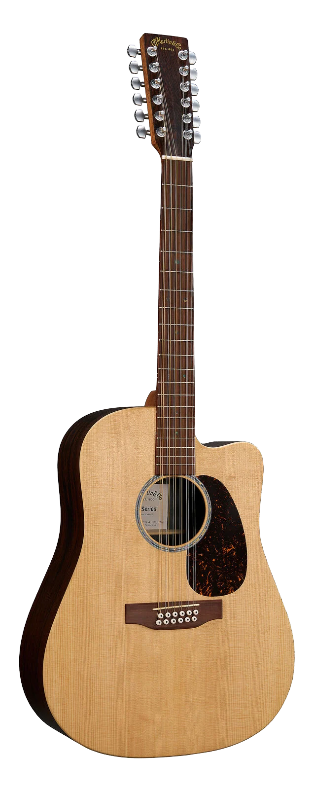 Full frontal of Martin DC-X2E 12-String.