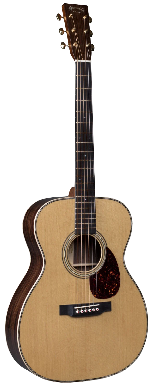 Full frontal of Martin OM-28 Modern Deluxe.