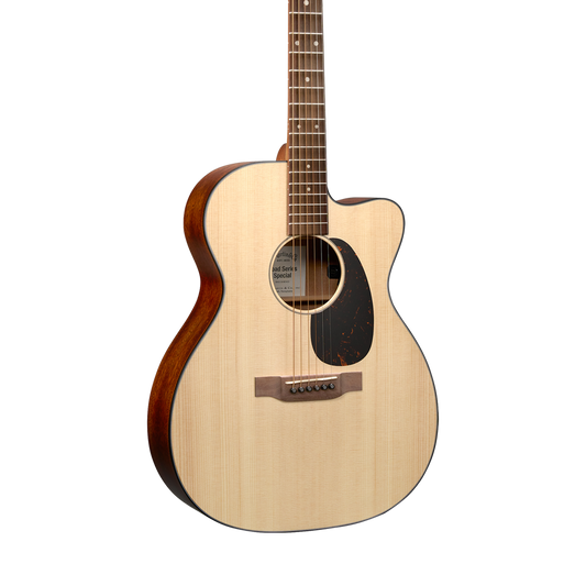 Front of Martin OMC-10E Special Natural.