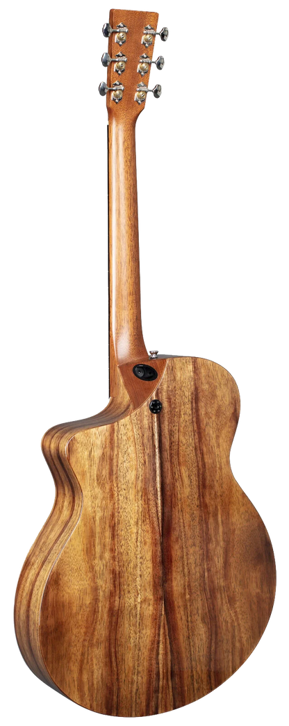 Back of Martin SC-13E Road Series Natural.