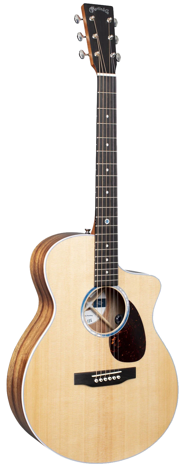 Full frontal of Martin SC-13E Road Series Natural.