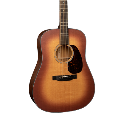 Front of Martin D-18 Satin Satin Amberburst.