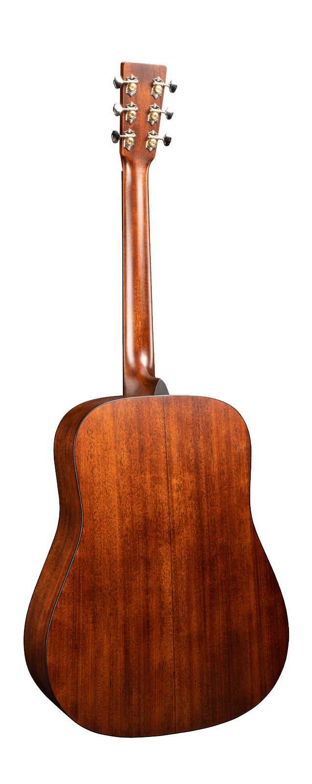 Back ofMartin D-18 Satin Satin Amberburst.