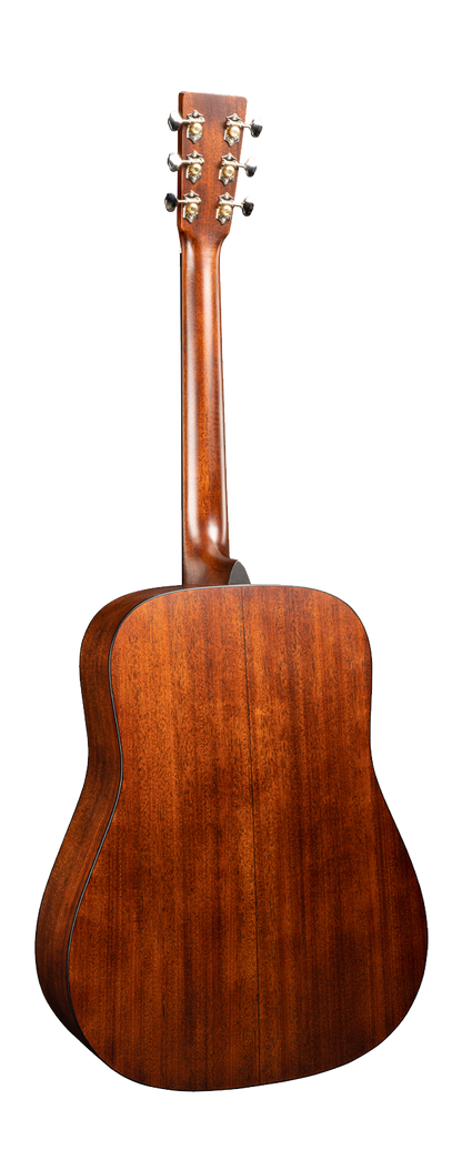 Back ofMartin D-18 Satin Satin Amberburst.