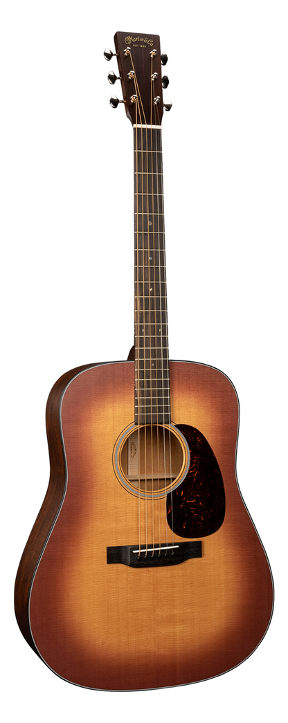 Full frontal of Martin D-18 Satin Satin Amberburst.