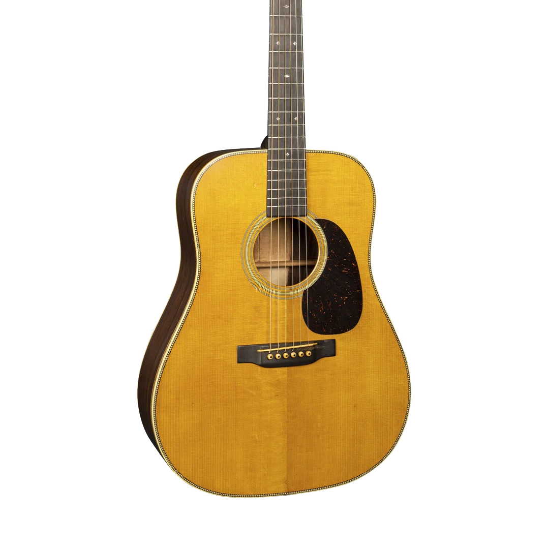 Stock front of Martin D-28 Authentic 1937 VTS Aged.