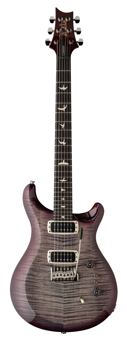 Full frontal of PRS Paul Reed Smith S2 Custom 24-08 Faded Gray Black Purple Burst.