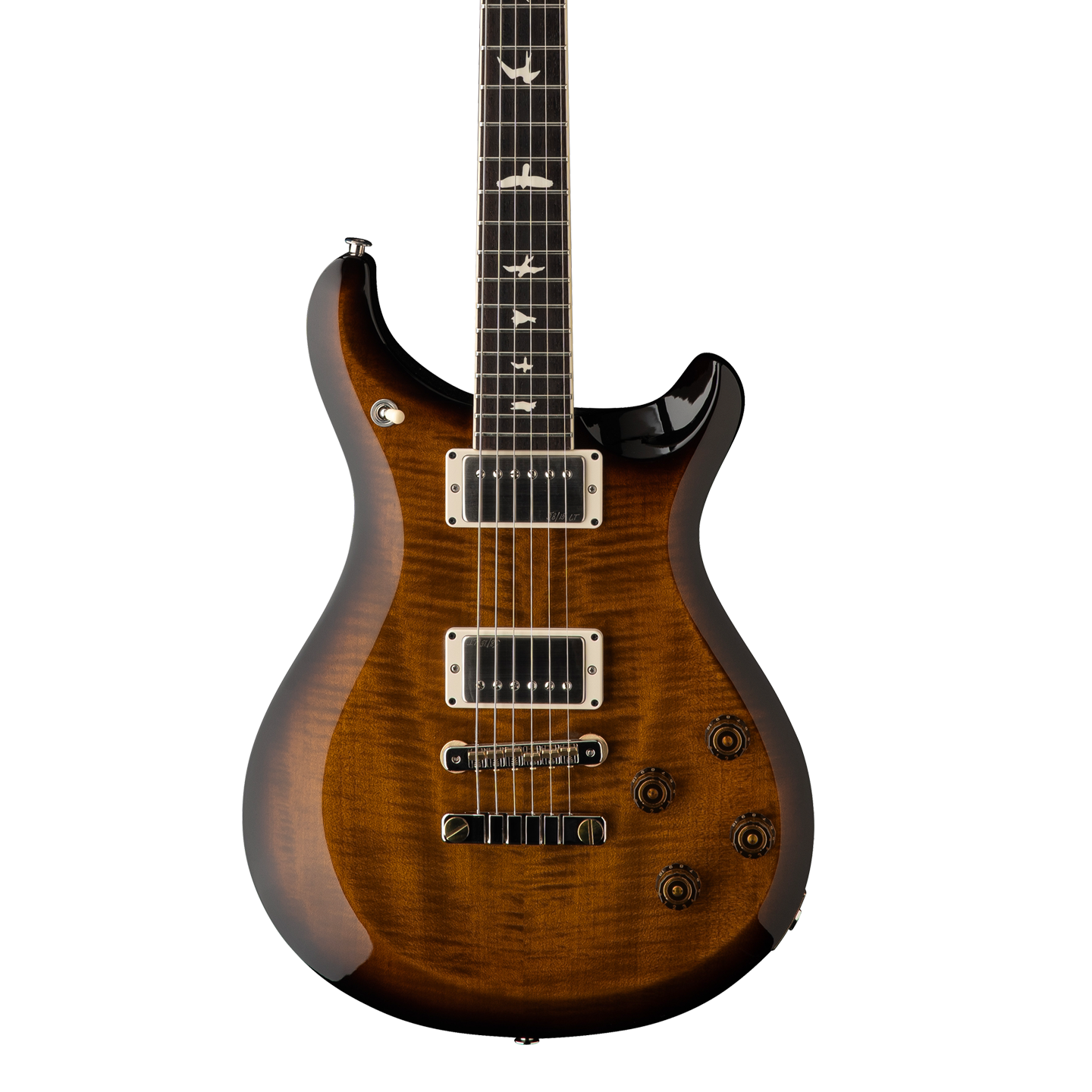 Front of PRS S2 McCarty 594 Black Amber.