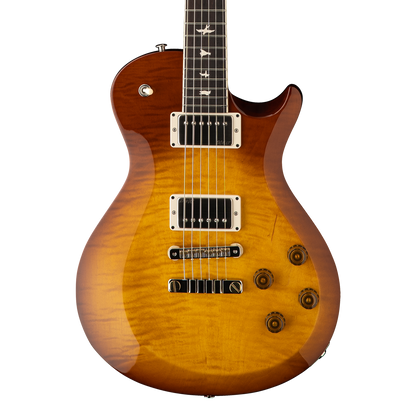 Front of PRS S2 McCarty 594 Honey Gold Burst.