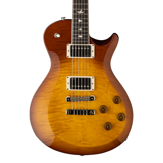 Front of PRS S2 McCarty 594 Honey Gold Burst.