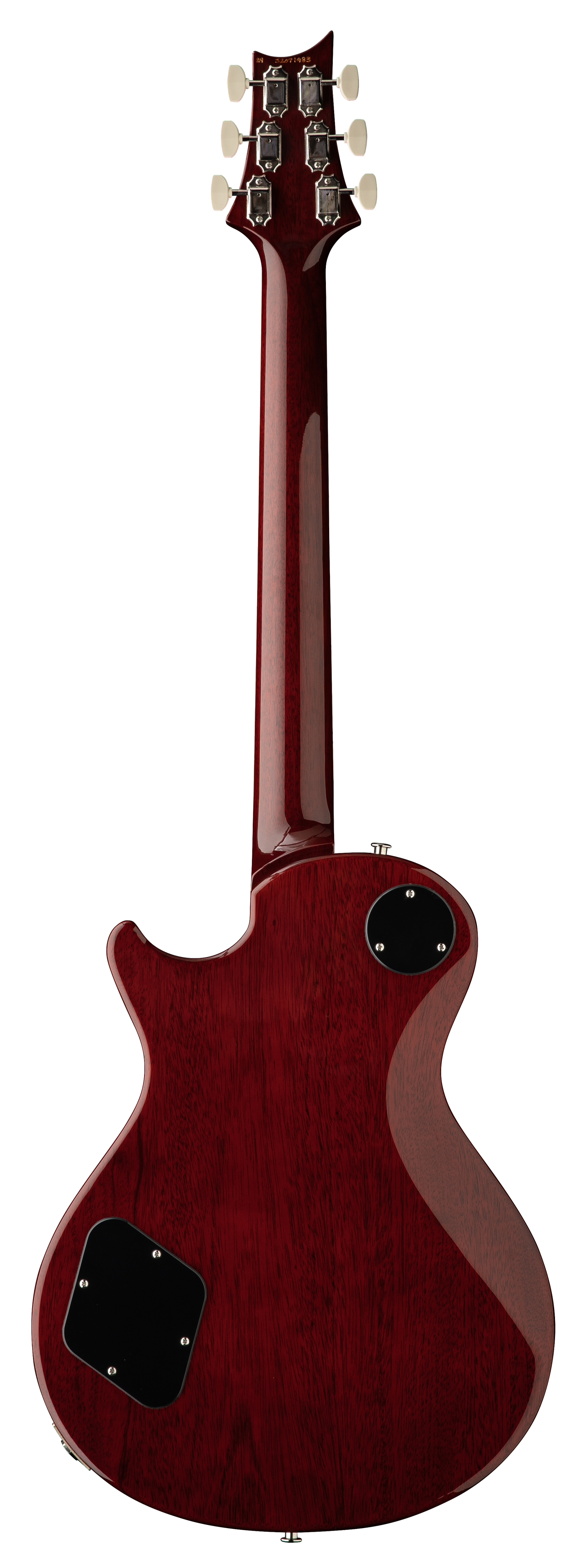 Back of PRS S2 McCarty 594 Singlecut Dark Cherry Sunburst.