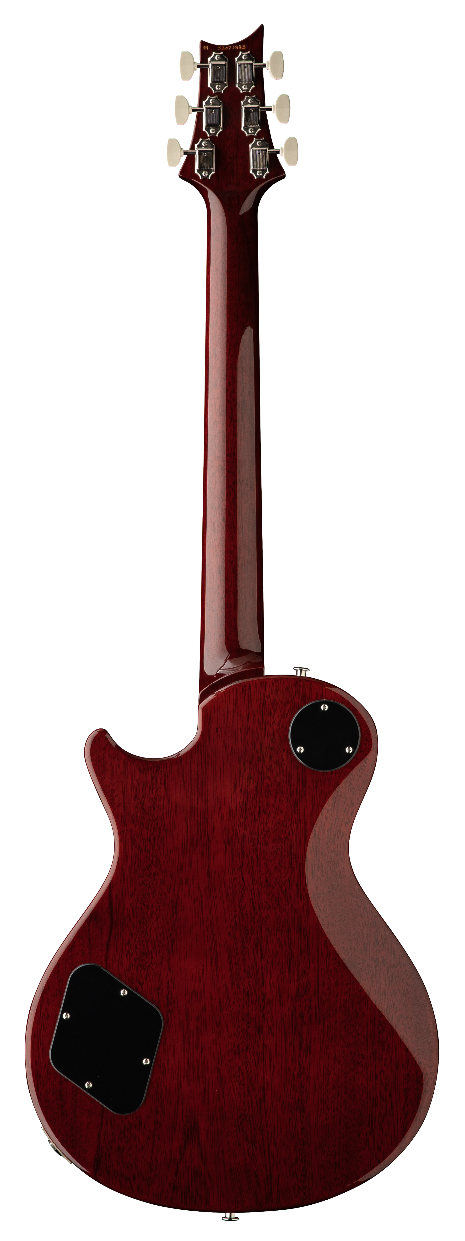 Back of PRS S2 McCarty 594 Singlecut Dark Cherry Sunburst.