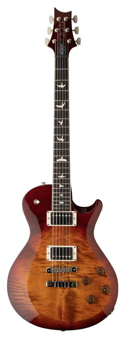 Full frontal of PRS S2 McCarty 594 Singlecut Dark Cherry Sunburst.