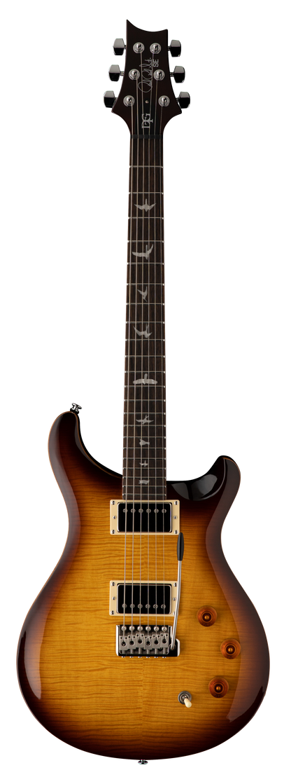 Full frontal of PRS SE DGT David Grissom Signature Solidbody McCarty Tobacco Sunburst.