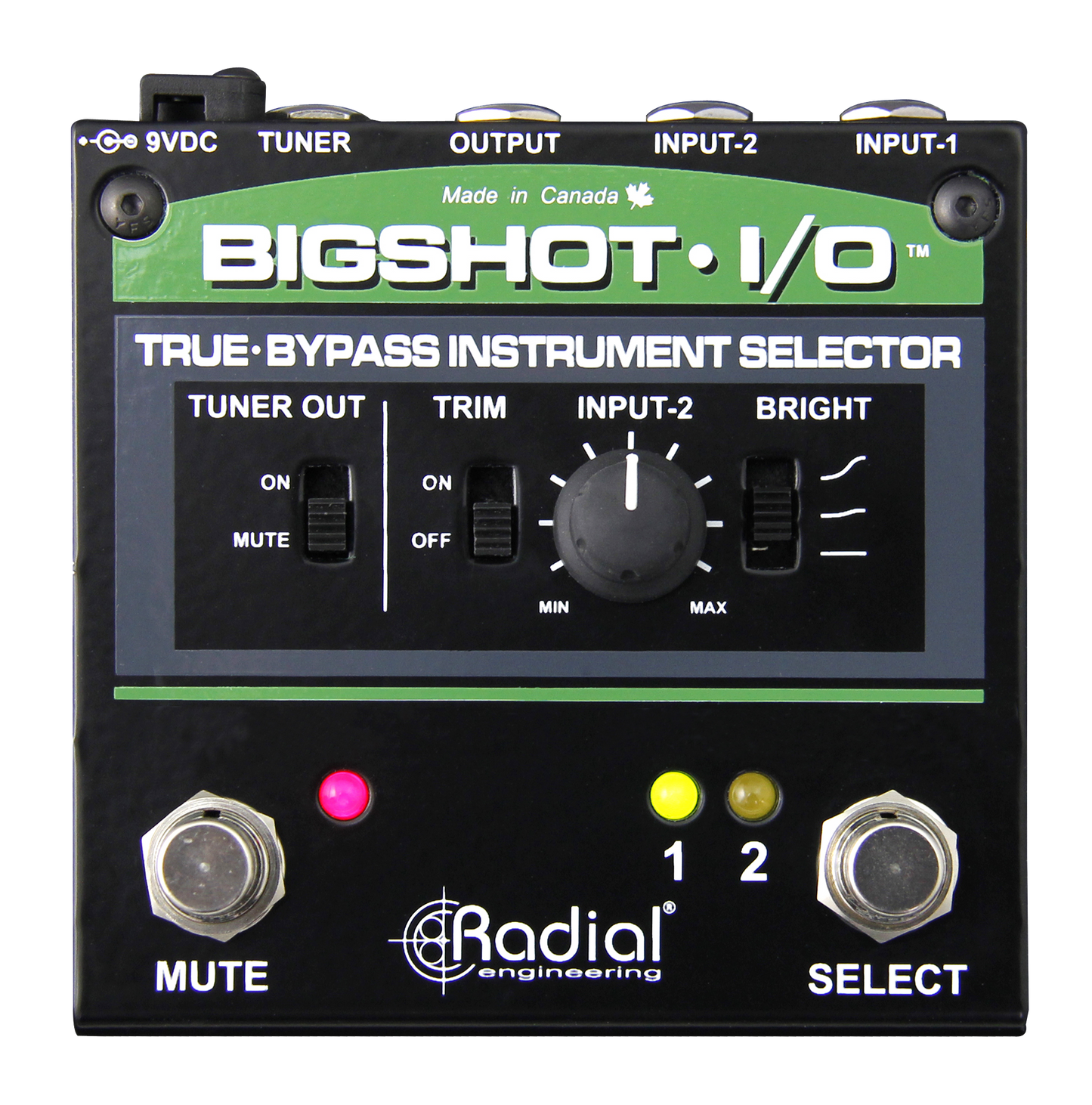 Top down of Radial BigShot i/o.